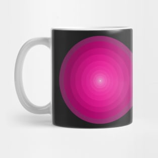 Glowing pink circle Mug